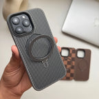 Premium Carbon MagSafe Case with Kickstand Ring