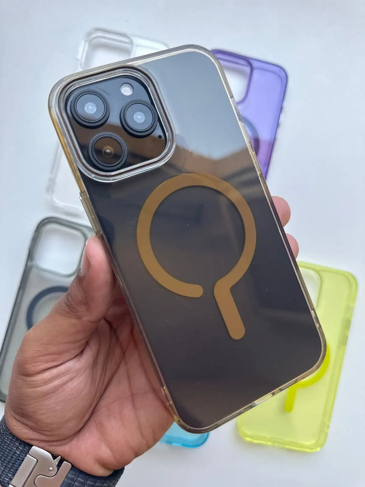 Transparent MagSafe case colors