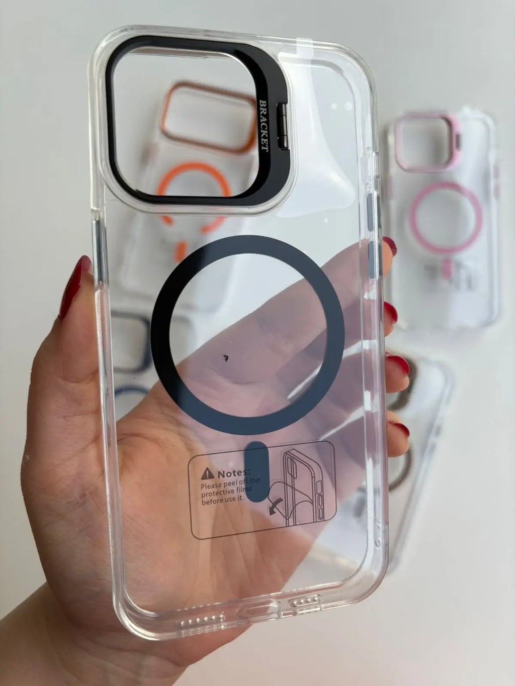 Transparent MagSafe case colors