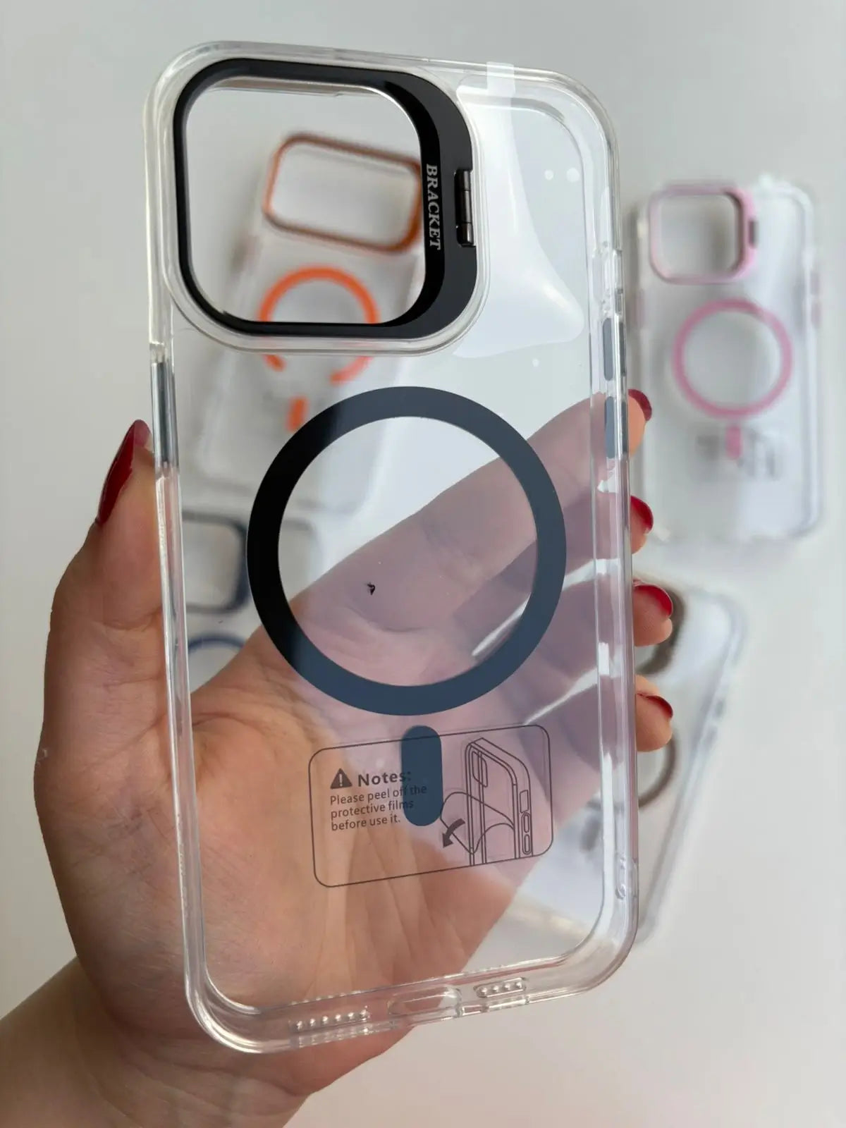 Transparent MagSafe case colors