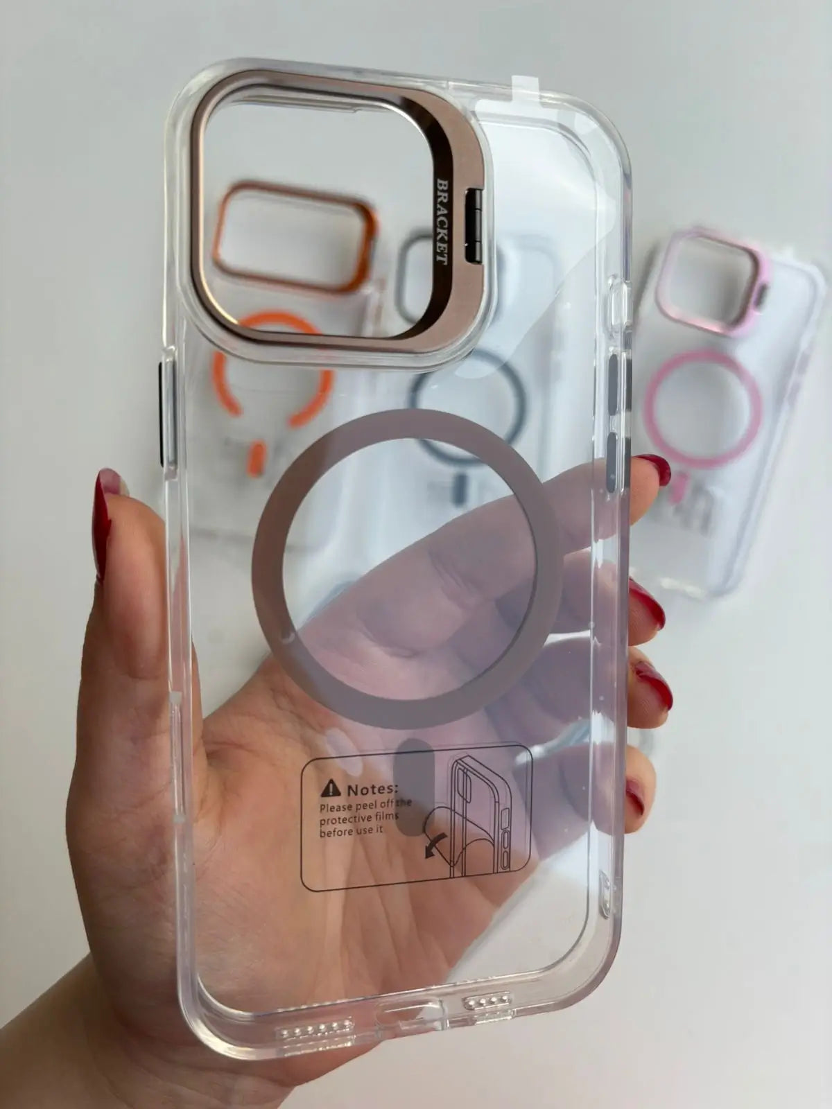 Transparent MagSafe case colors