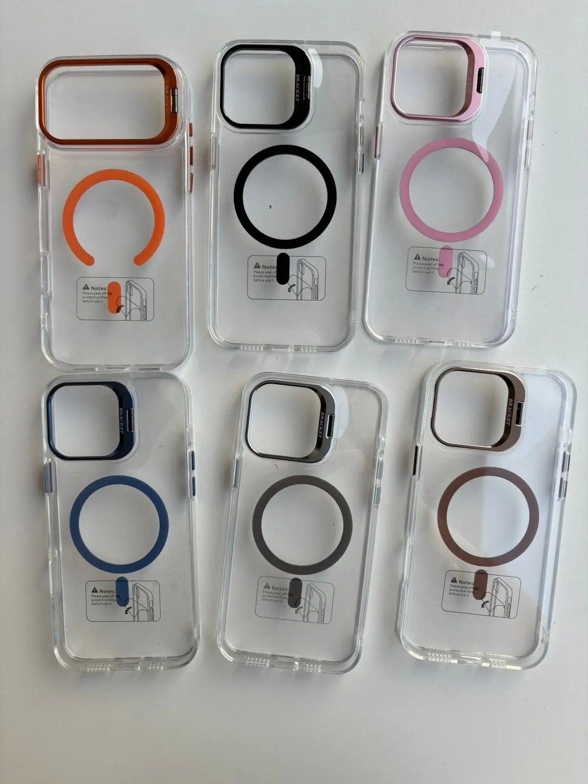 Transparent MagSafe case colors