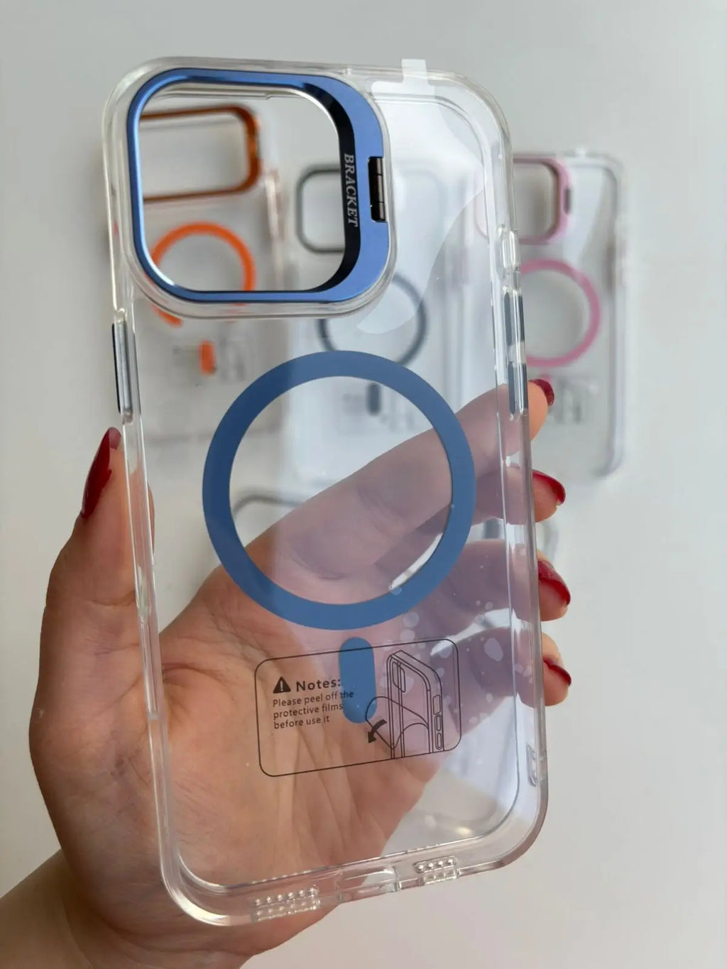 Transparent MagSafe case colors