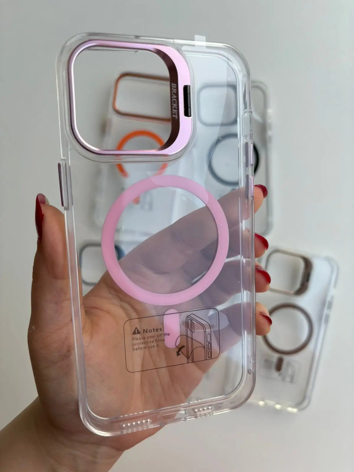 Transparent MagSafe case colors