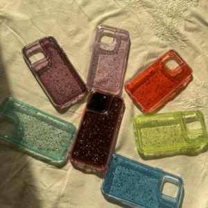 Transparent Glitter case