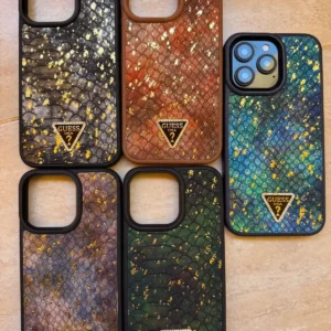 Leather snake skin case