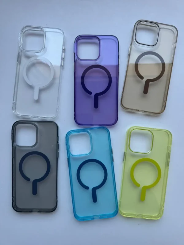 Transparent MagSafe case colors